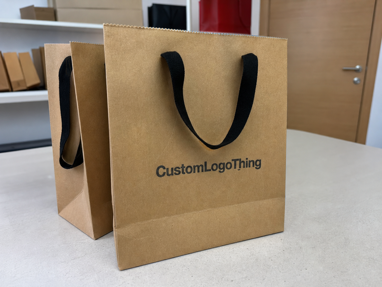 Small Retail Paper Bags Logo Placement for Your Order