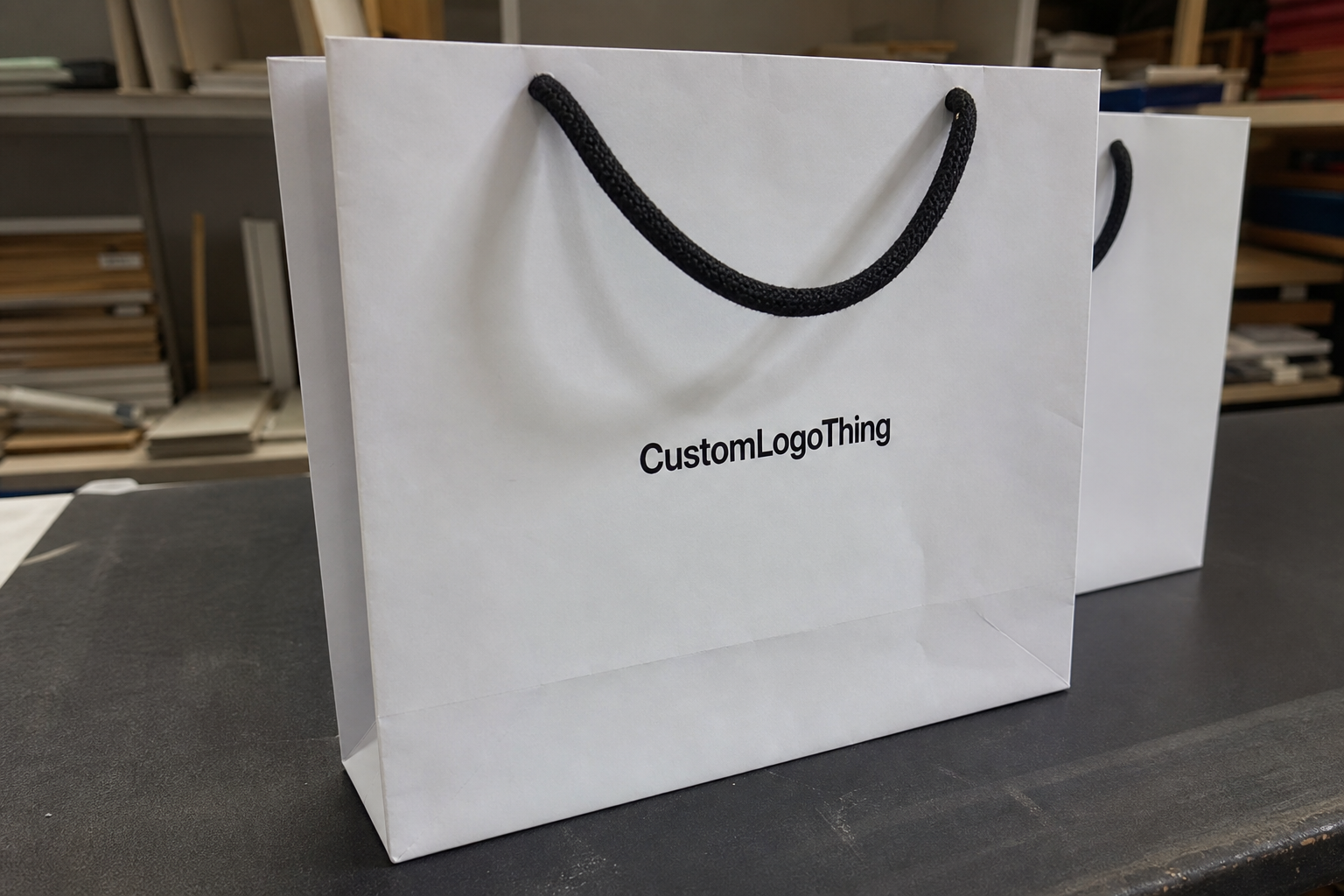 White Boutique Paper Bags Factory Quote for Bulk Buyers