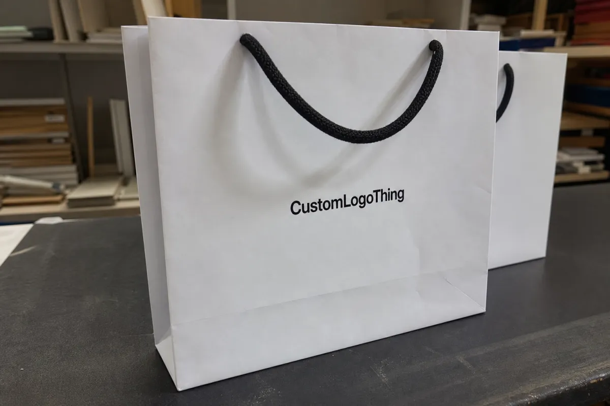White Boutique Paper Bags Factory Quote for Bulk Buyers