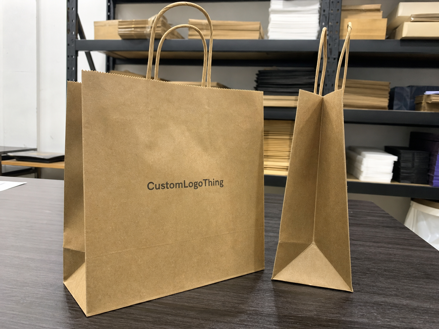 Small Retail Paper Bags Print Options for Custom Orders