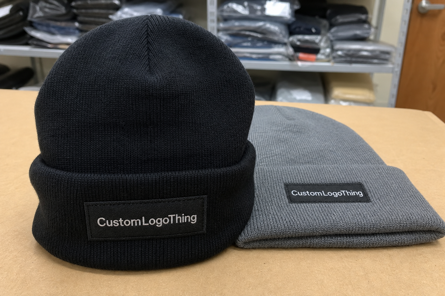 Premium Cuffed Beanies Logo Placement for Bulk Orders