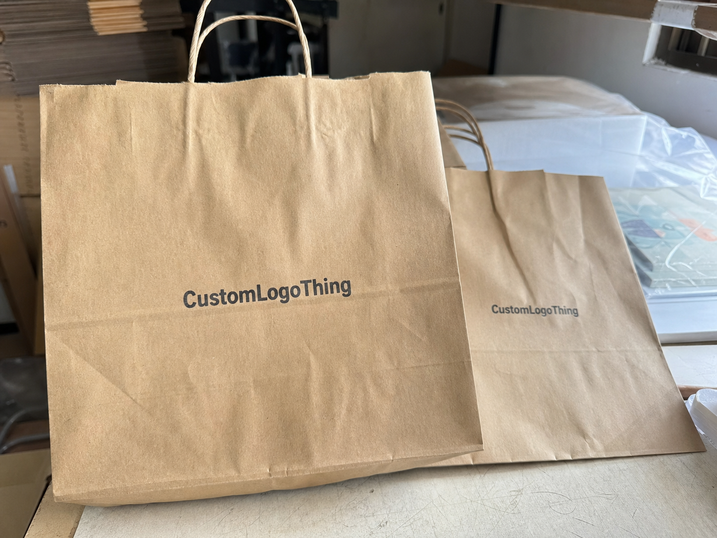 Order Restaurant Custom Bakery Paper Bags MOQ That Fits