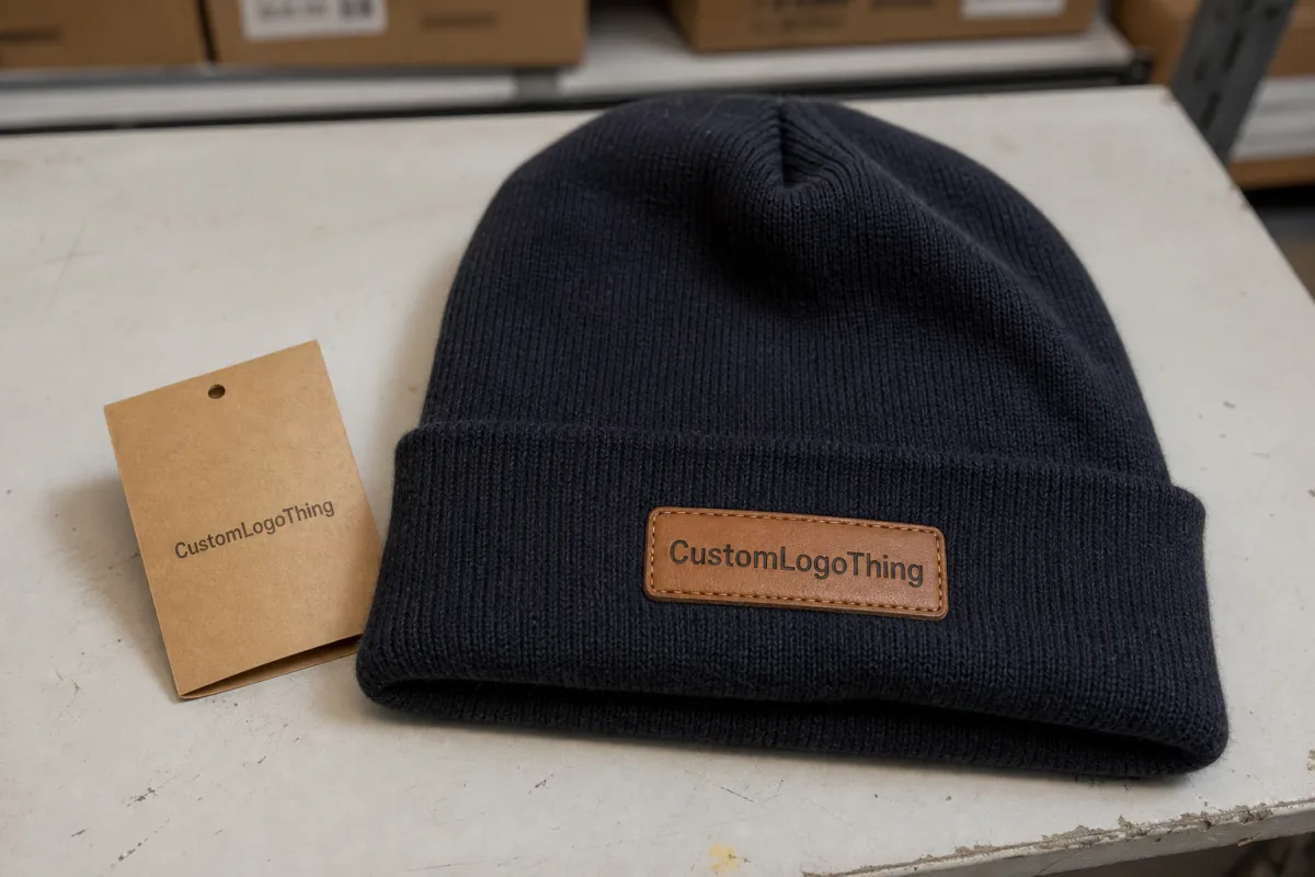 Order Hotel Beanies with Leather Patch MOQ Options