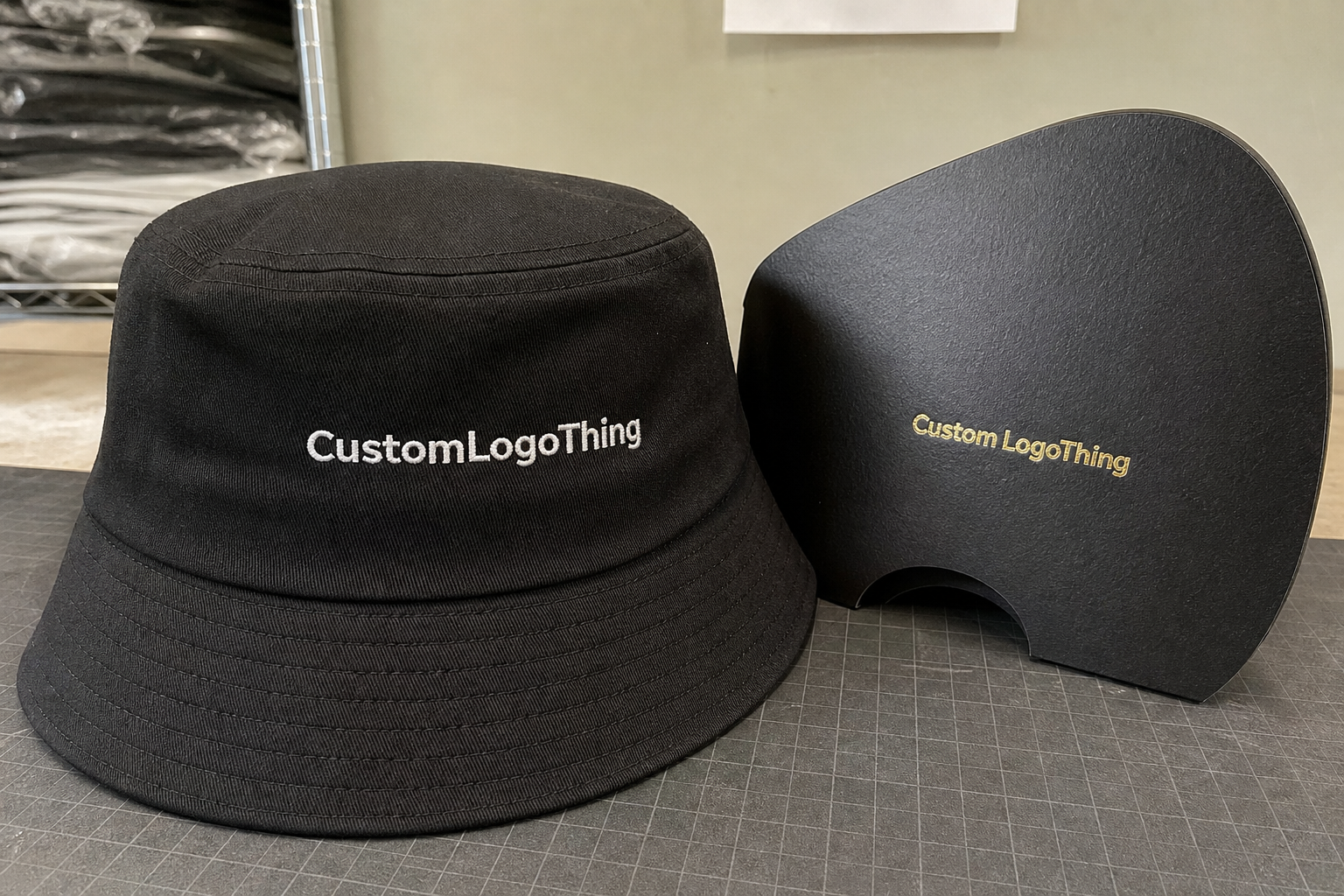 Why fitness bucket hats take longer than they look - CustomLogoThing packaging example