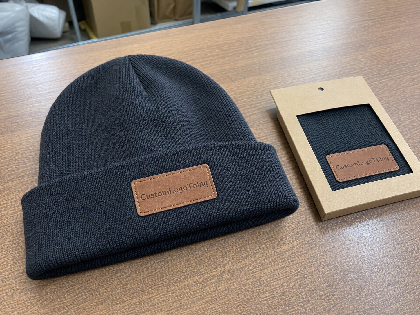 Apparel Beanies With Leather Patch MOQ for Bulk Orders