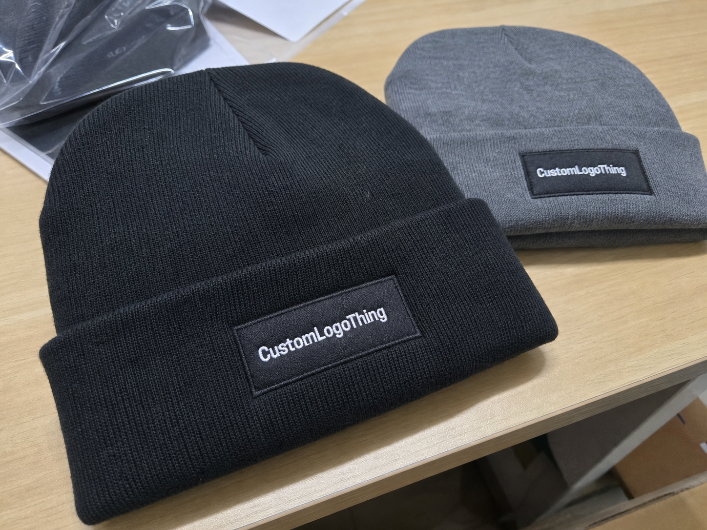 Apparel Logo Patch Beanies Supplier for Custom Orders