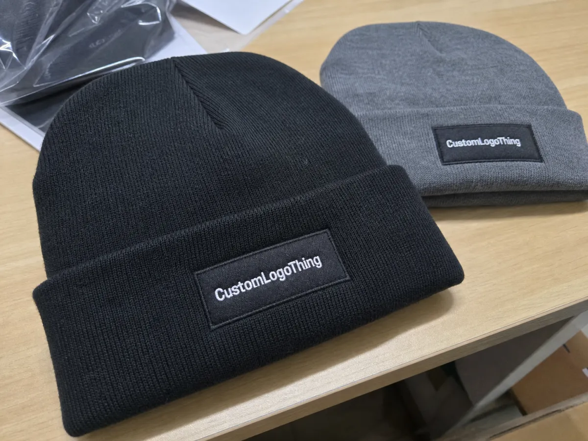 Apparel Logo Patch Beanies Supplier for Custom Orders