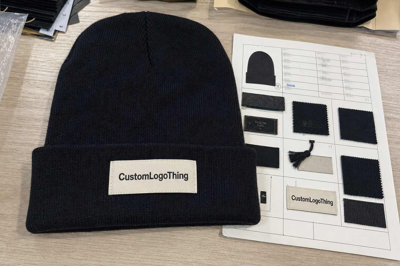 Hotel Woven Label Beanies Sample Checklist for Buyers