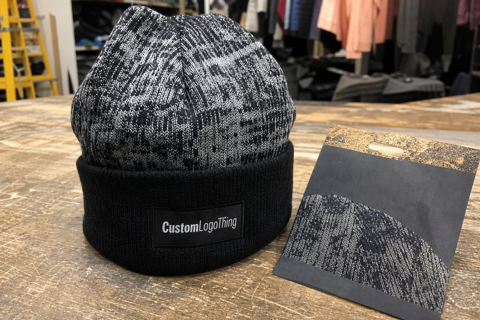 Trade Show Jacquard Knit Beanies Unit Cost & Bulk Quote