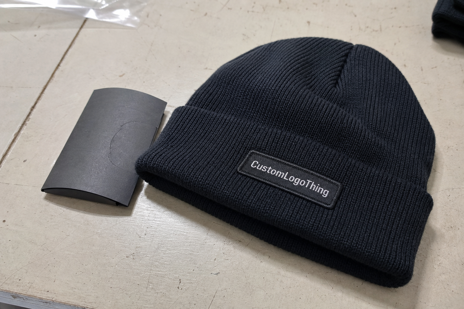 Order Event Merch Logo Patch Beanies: Material Guide