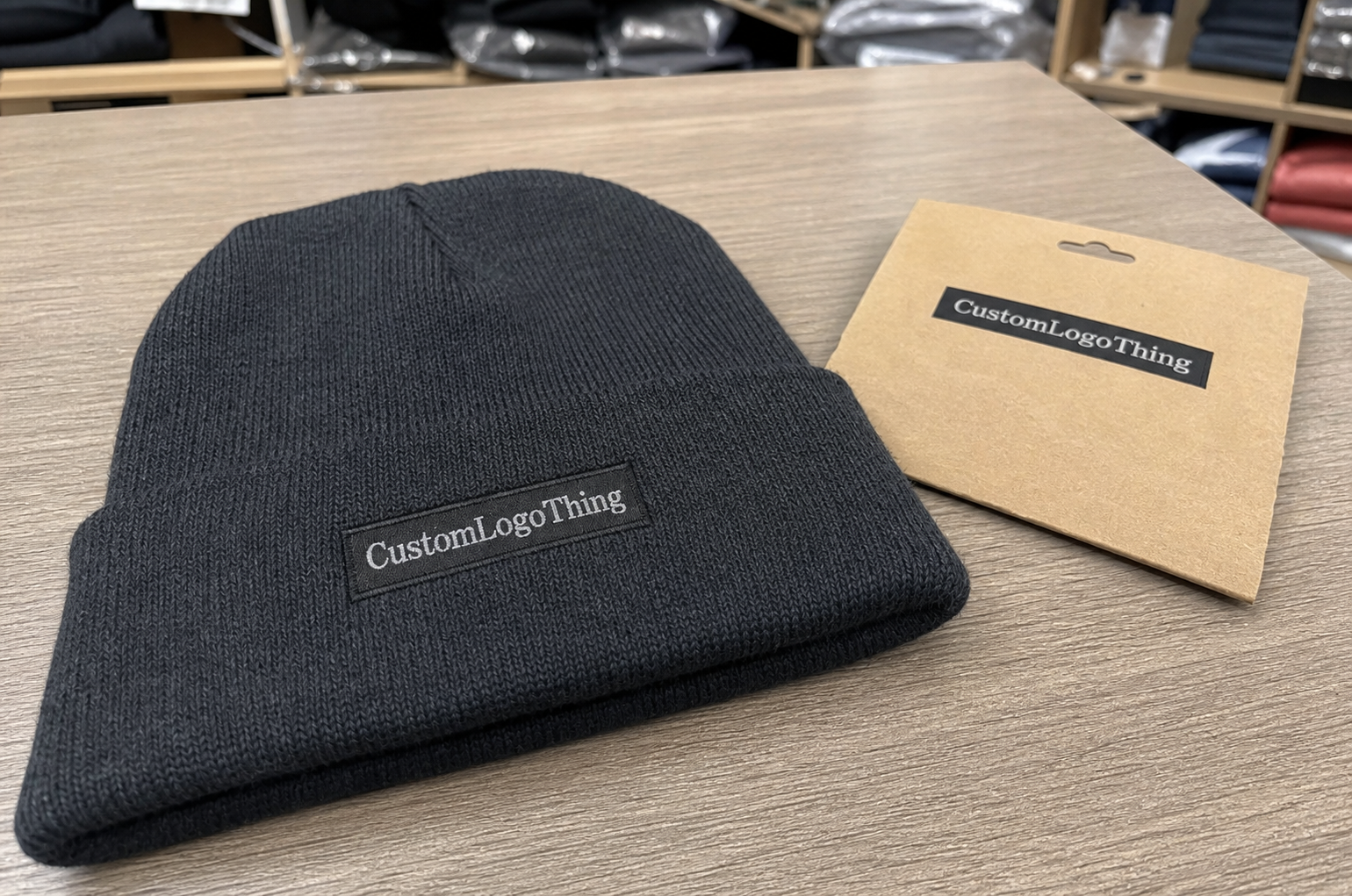 Trade Show Jacquard Knit Beanies Reorder Plan for Booth Season - CustomLogoThing packaging example
