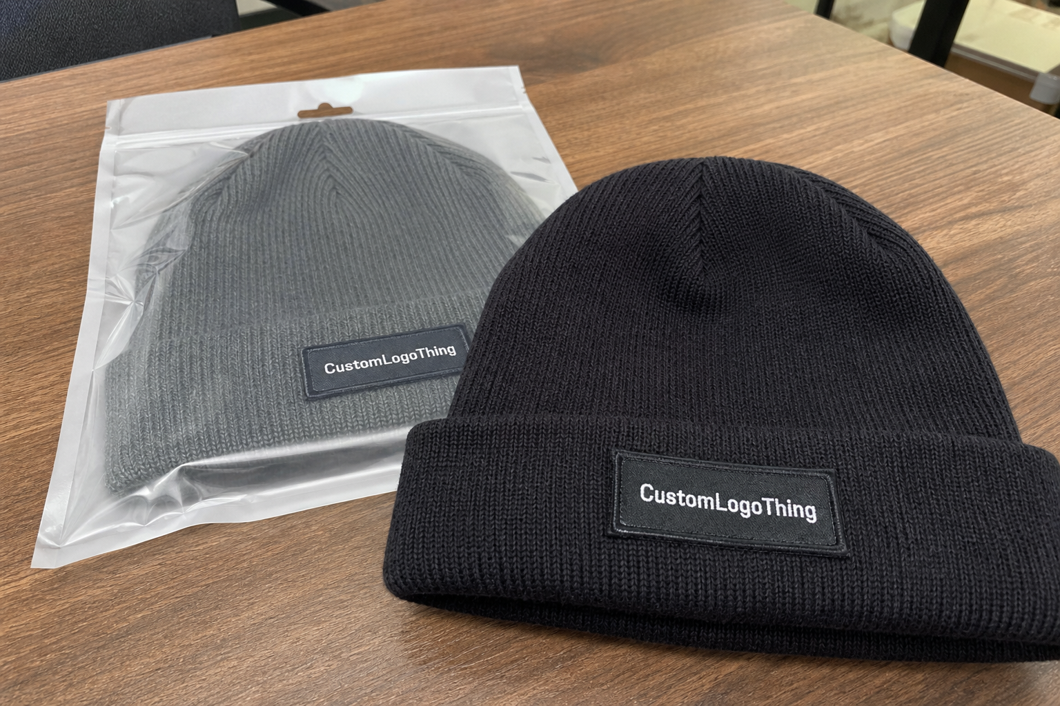 Event Merch Woven Label Beanies Quote for Event Teams
