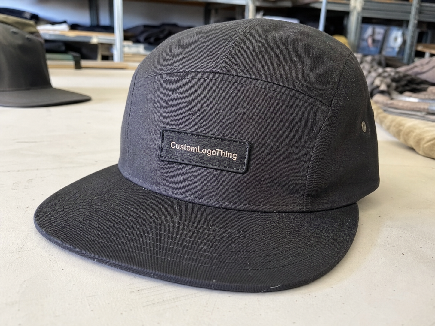 Hotel Five Panel Caps Logo Placement: Order With Confidence
