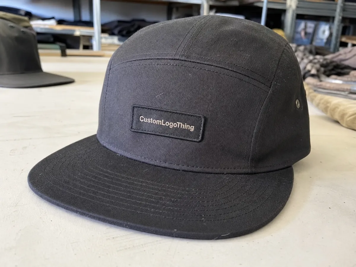 Hotel Five Panel Caps Logo Placement: Order With Confidence