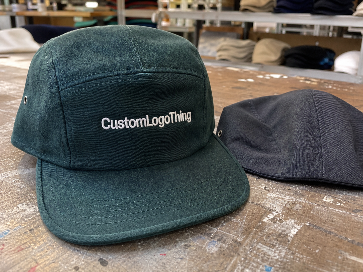 Apparel Five Panel Caps Logo Placement for Custom Orders