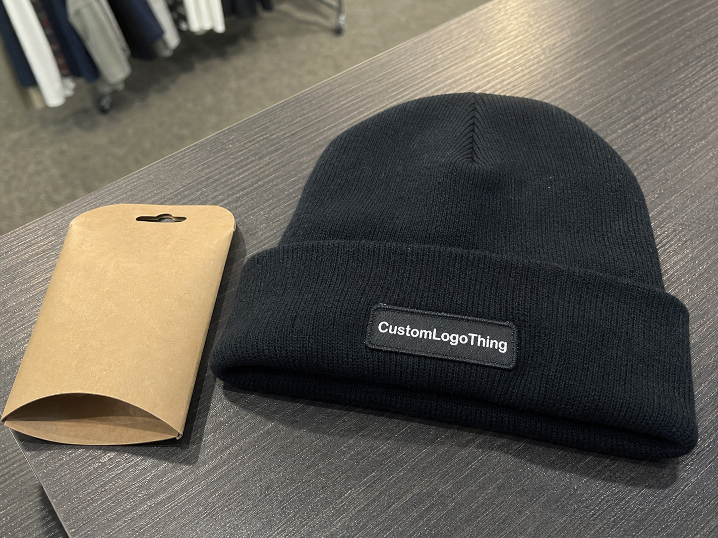 Trade Show Woven Label Beanies Logo Placement That Sells