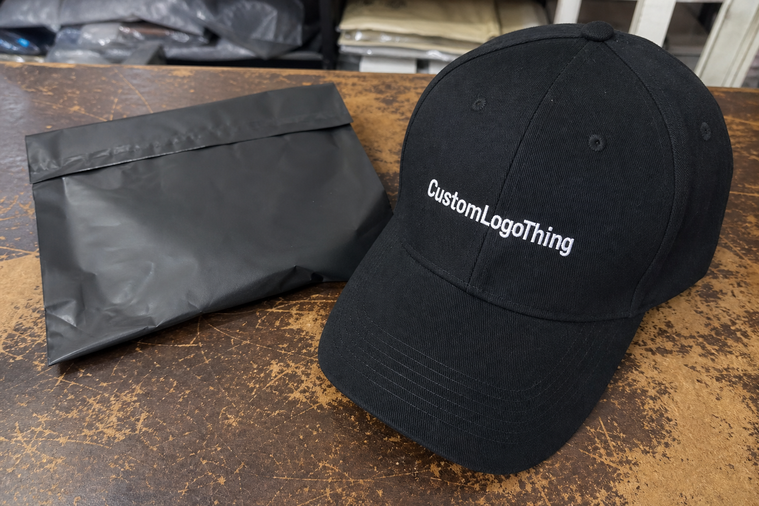 Why event merch embroidered logo hats MOQ changes the math - CustomLogoThing packaging example