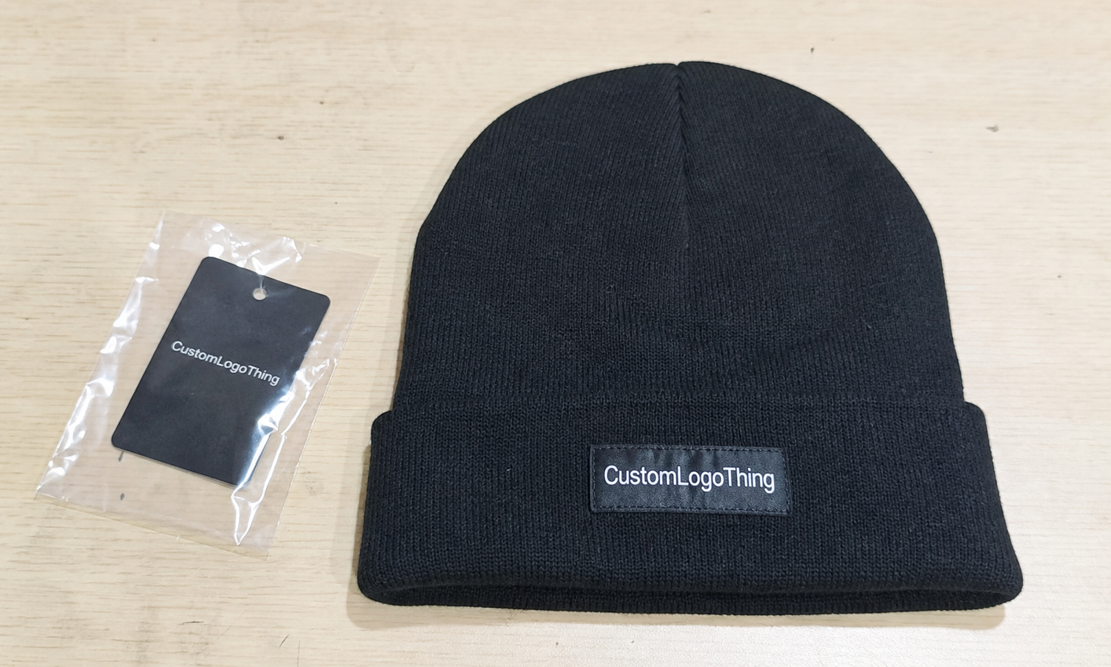 Buy Subscription Logo Patch Beanies at Better Unit Cost