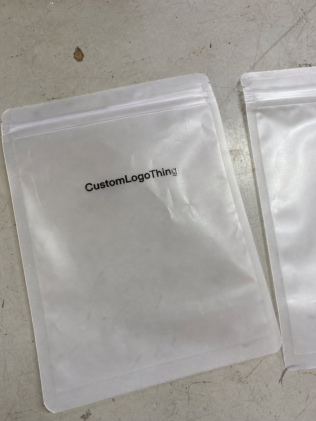 Soap Frosted Zipper Bags Packaging Insert Checklist