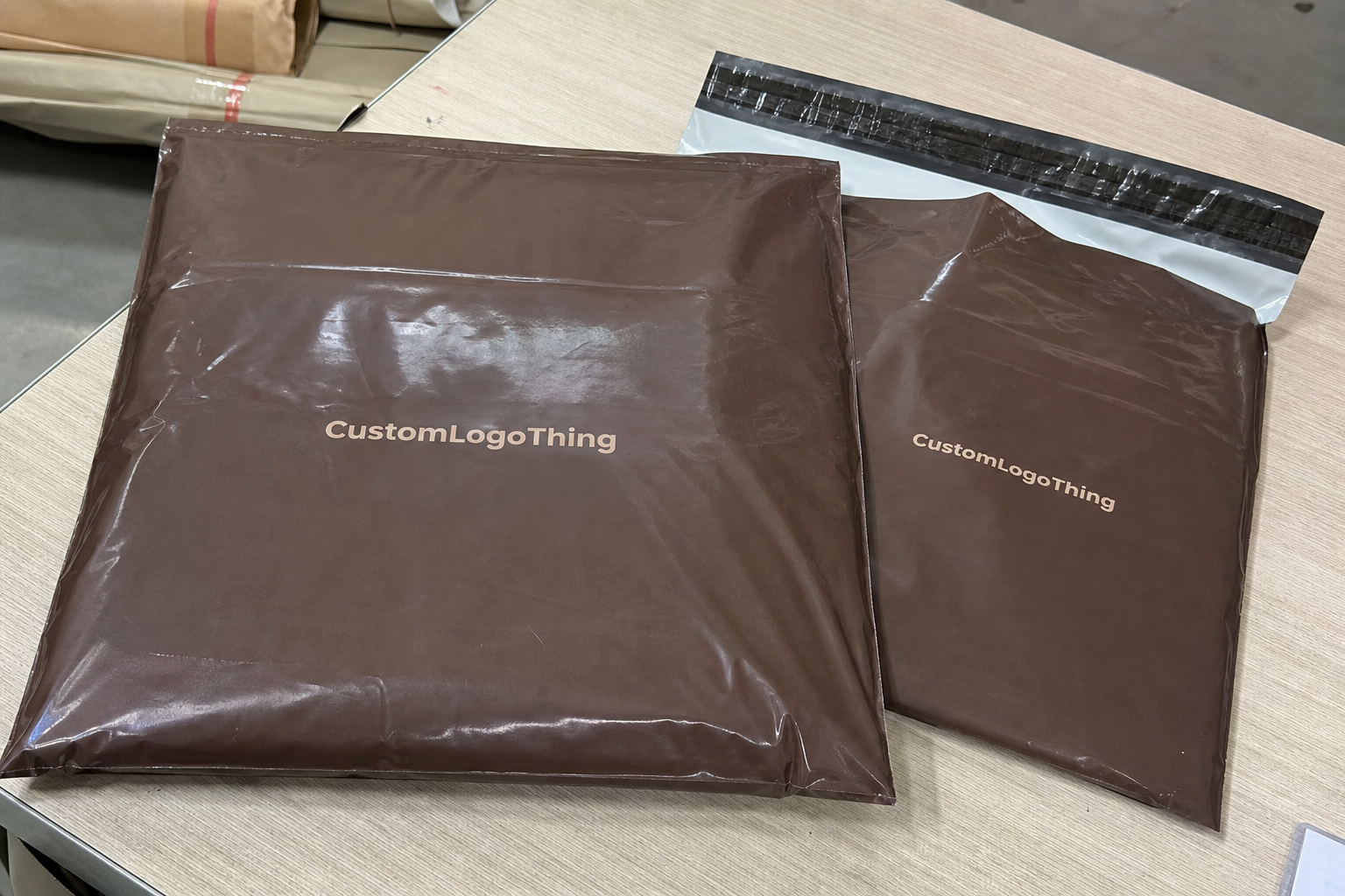 Chocolate Printed Poly Mailers Unit Cost Review & Quote