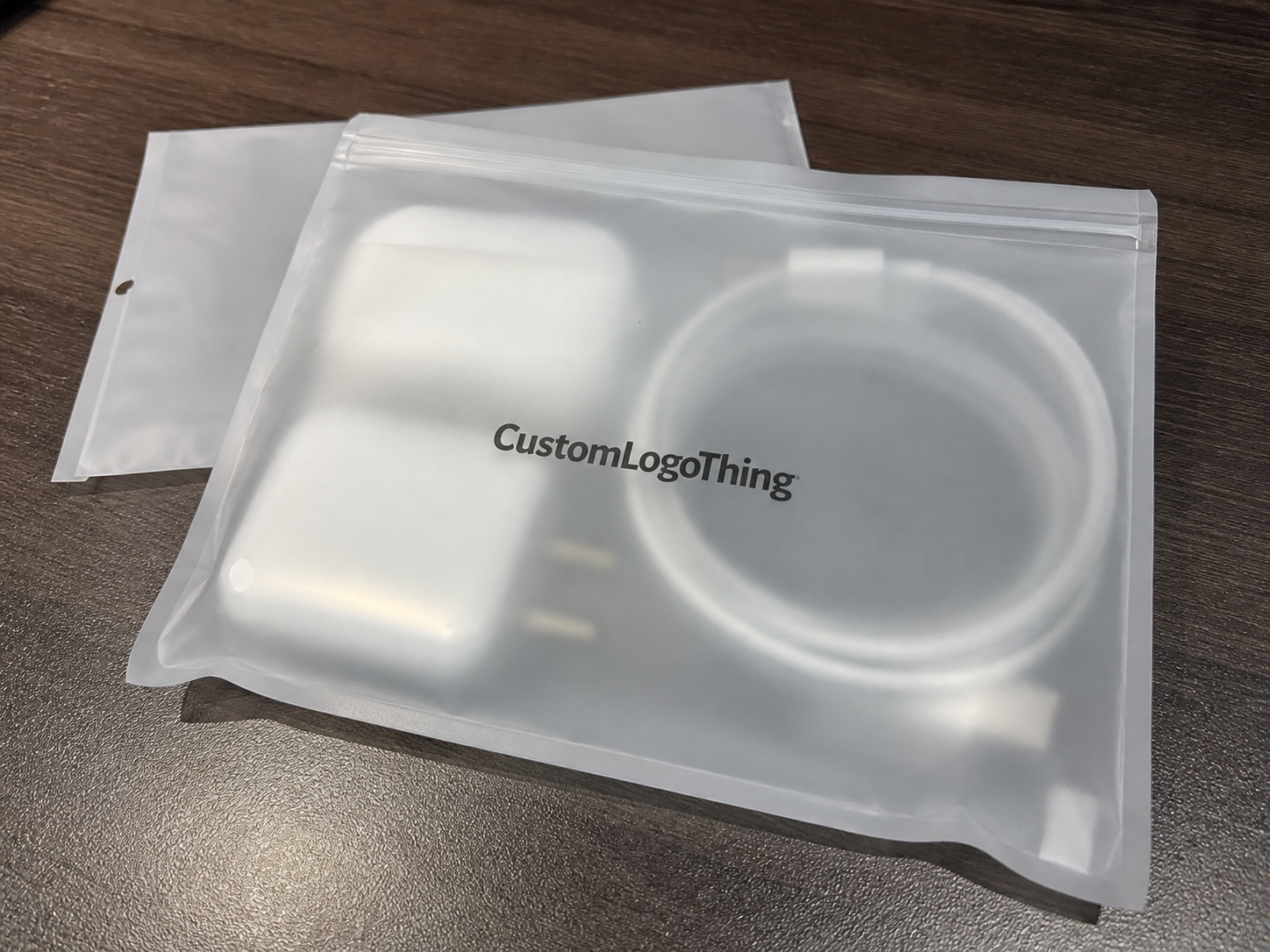 Electronics Frosted Zipper Bags Packaging Insert Checklist