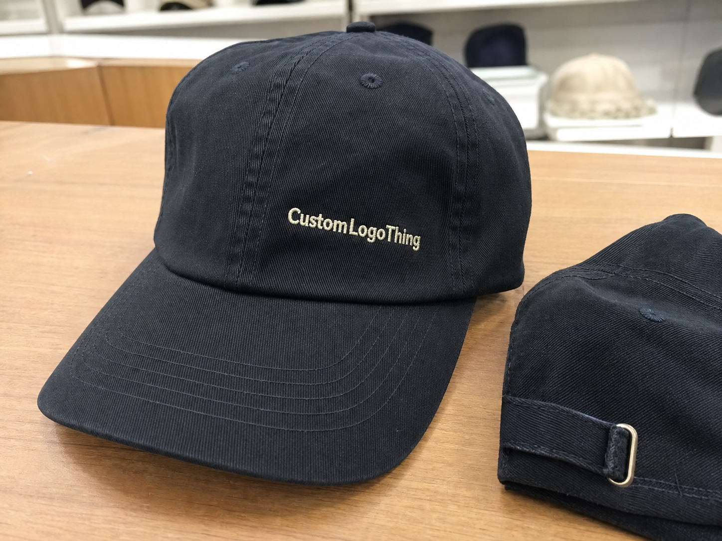 Restaurant Embroidered Baseball Caps Material Sample Guide
