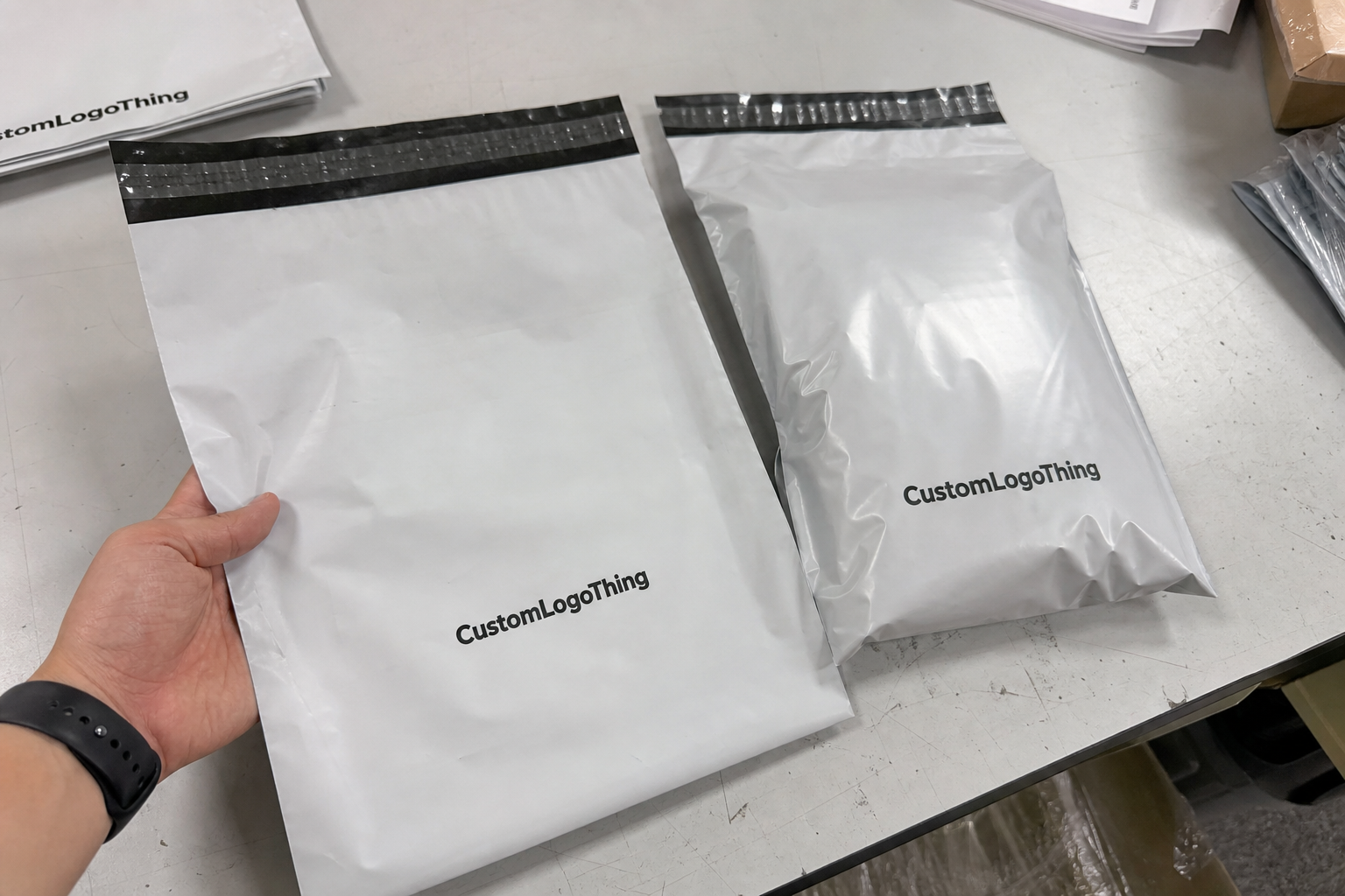 Corporate Gifting Printed Poly Mailers: Choose Thickness