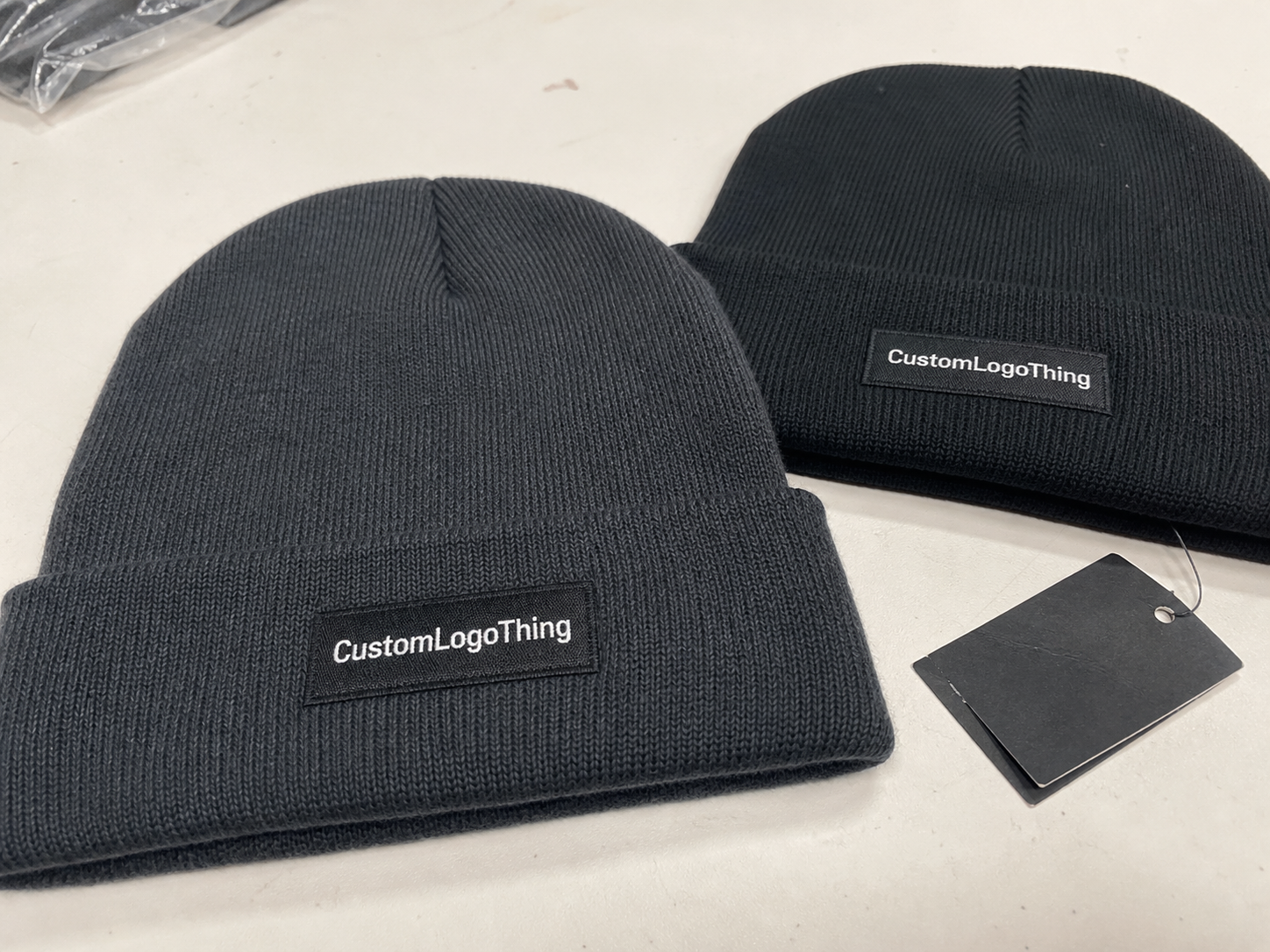 Supplement Woven Label Beanies Unit Cost Review & Order