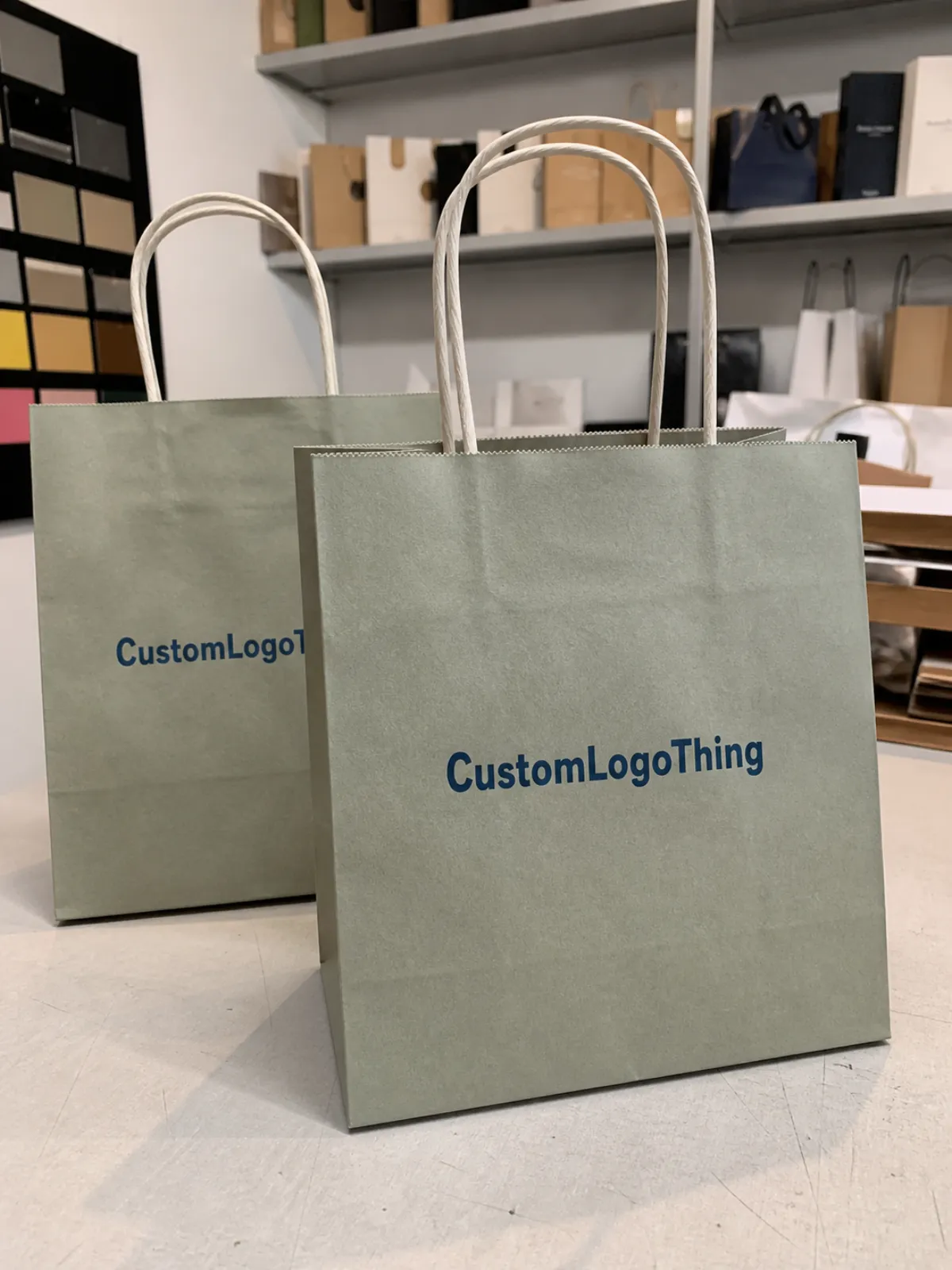 Cosmetics Twisted Handle Paper Bags Bulk Order Planning