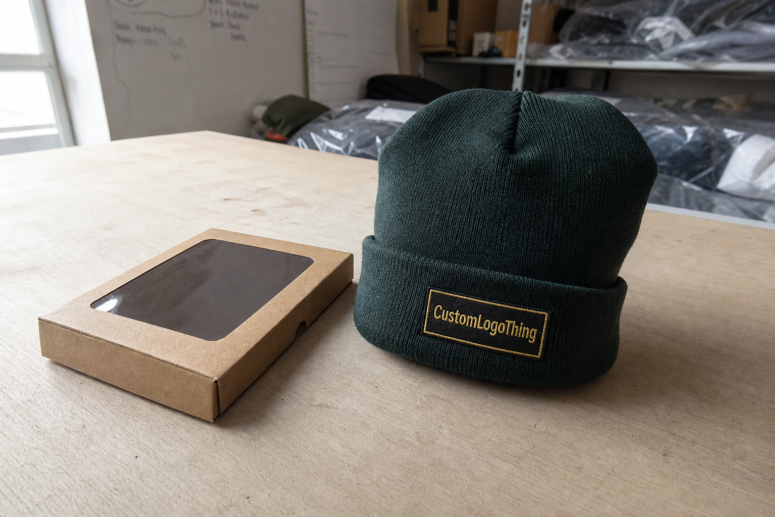 Book Woven Label Beanies Unit Cost Review to Place Orders