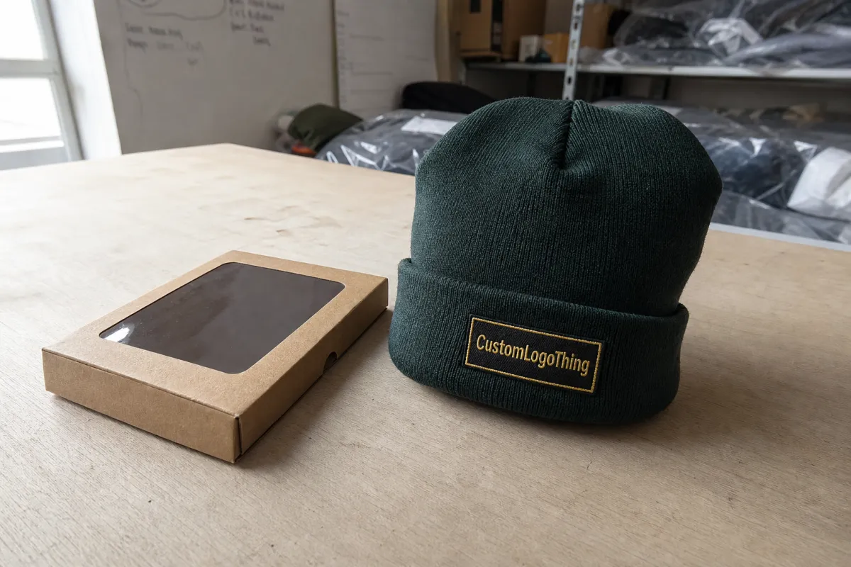 Book Woven Label Beanies Unit Cost Review to Place Orders