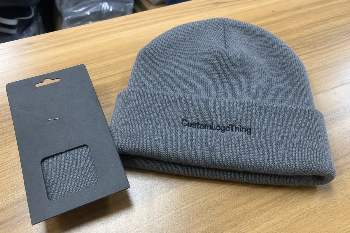 Restaurant Embroidered Beanies Material Sample Guide