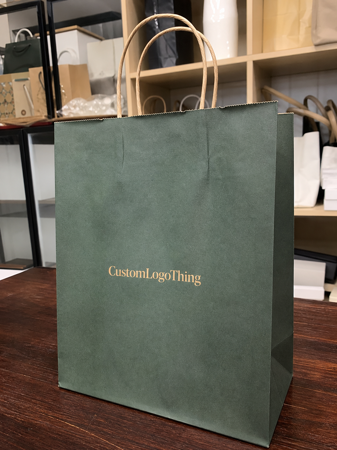 Wine Club Twisted Handle Paper Bags Material Sample Guide