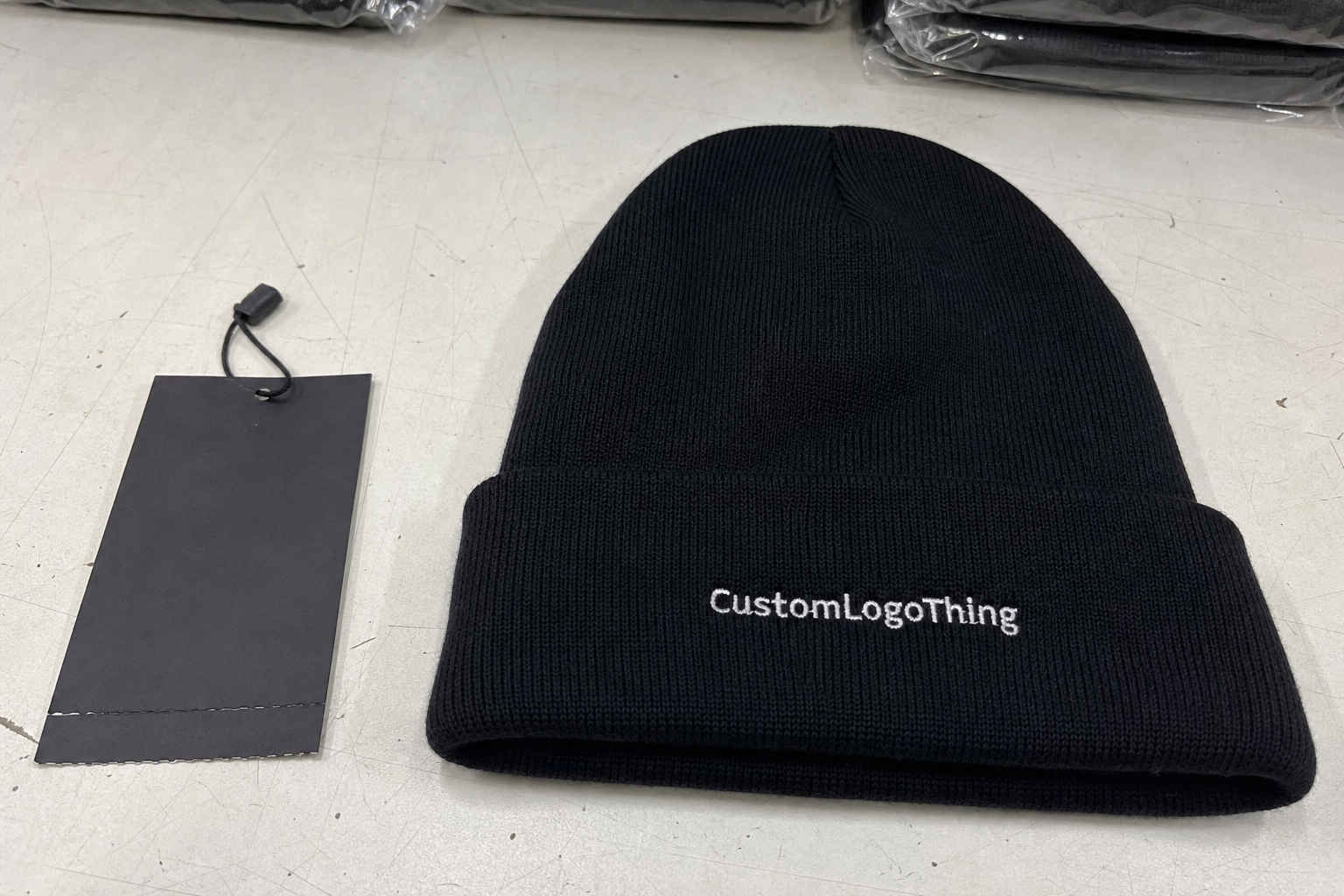 Corporate gifting cuffed knit beanies sample guide