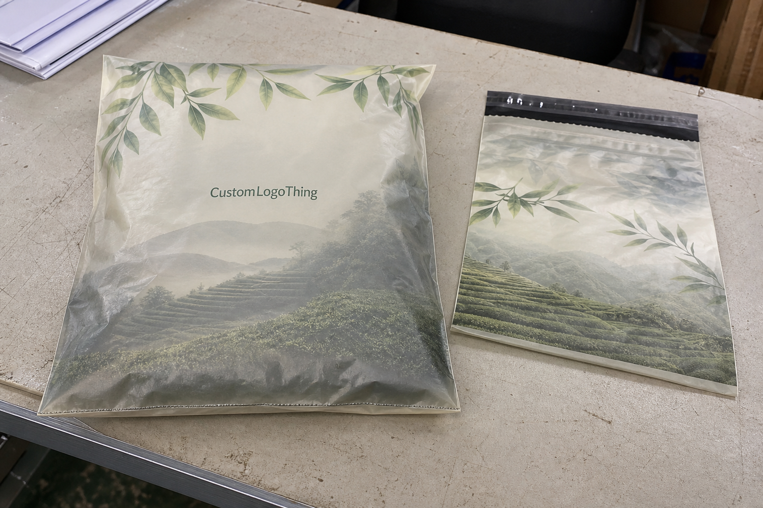 Tea Printed Poly Mailers Material Thickness Guide for Buyers