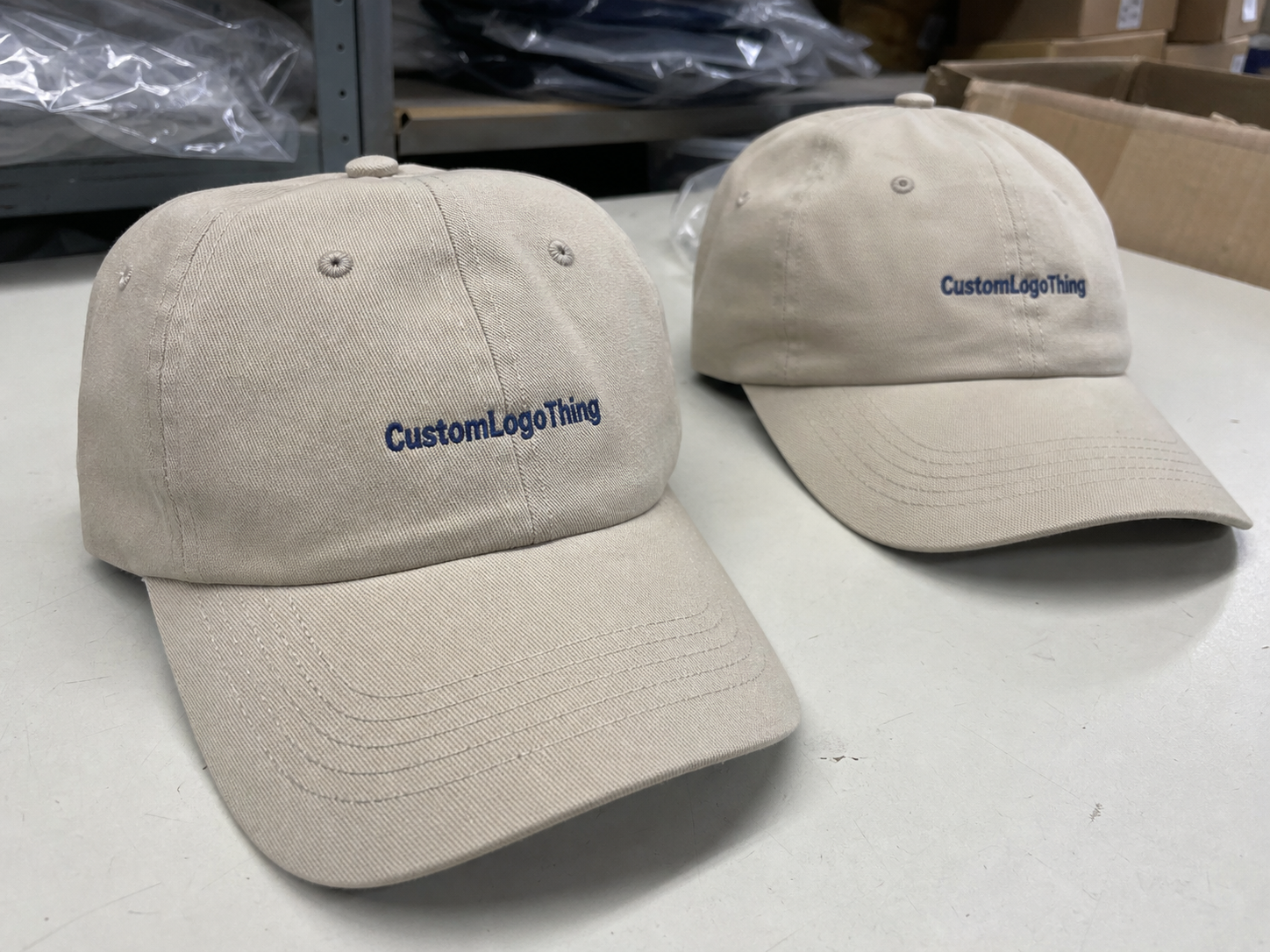 Ceramic Unstructured Dad Hats Material Sample Guide to Order
