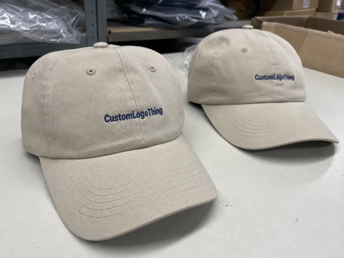 Ceramic Unstructured Dad Hats Material Sample Guide to Order