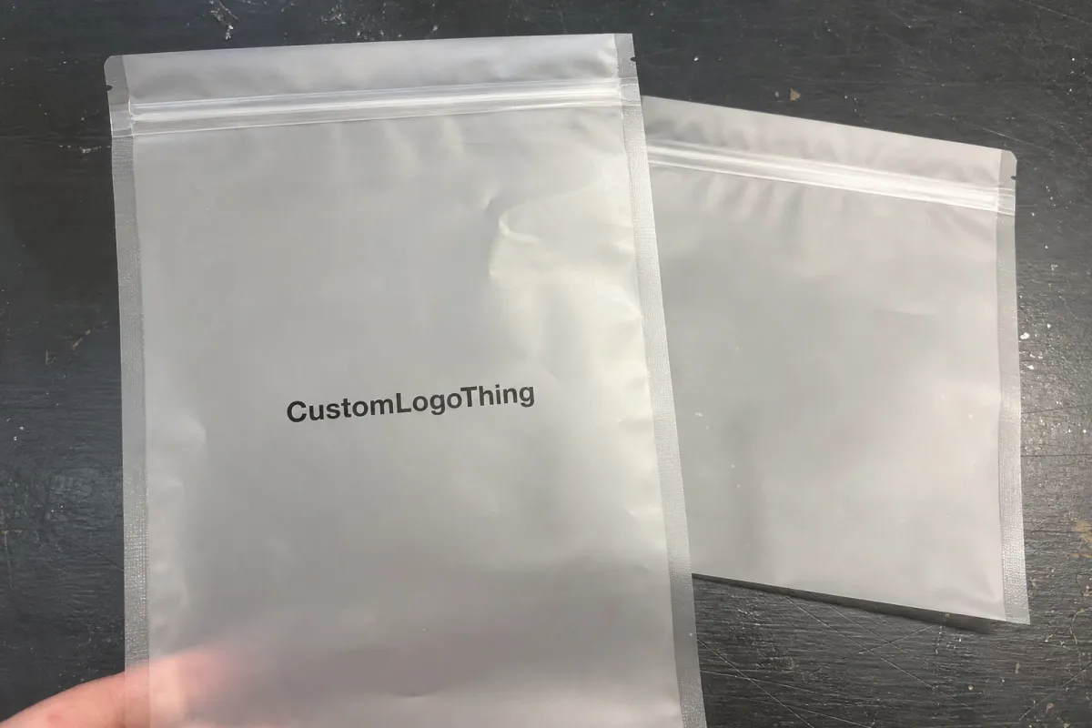 Retail Frosted Zipper Bags Packaging Insert Checklist