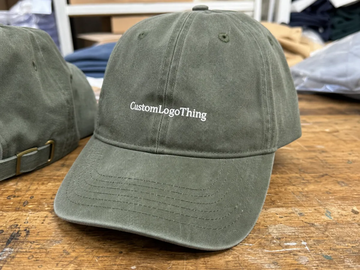 Tea Unstructured Dad Hats Material Sample Guide for Buyers