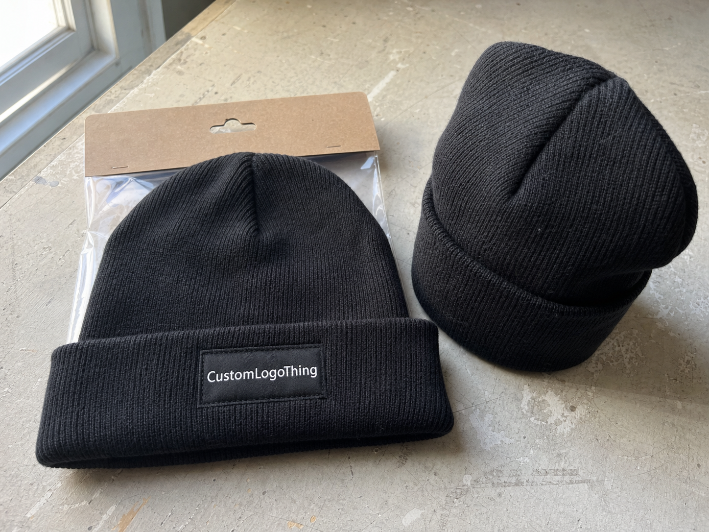 Coffee Roaster Woven Label Beanies Unit Cost Review
