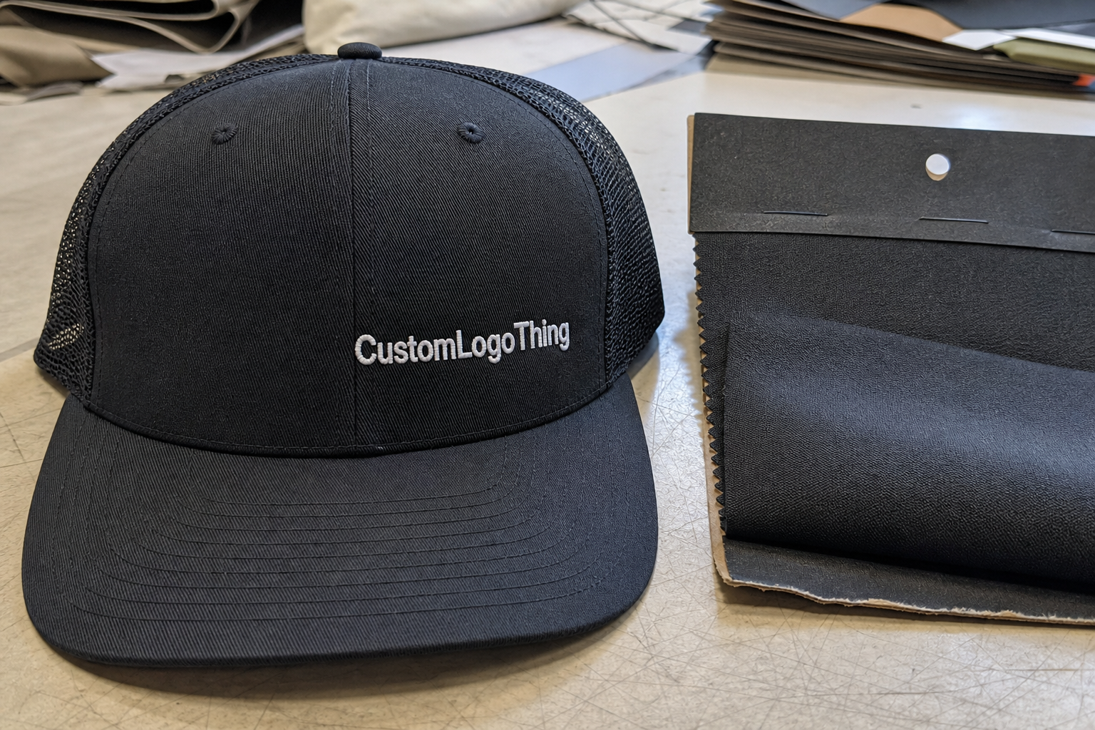 Pet Treat Trucker Caps Material Sample Guide for Buyers