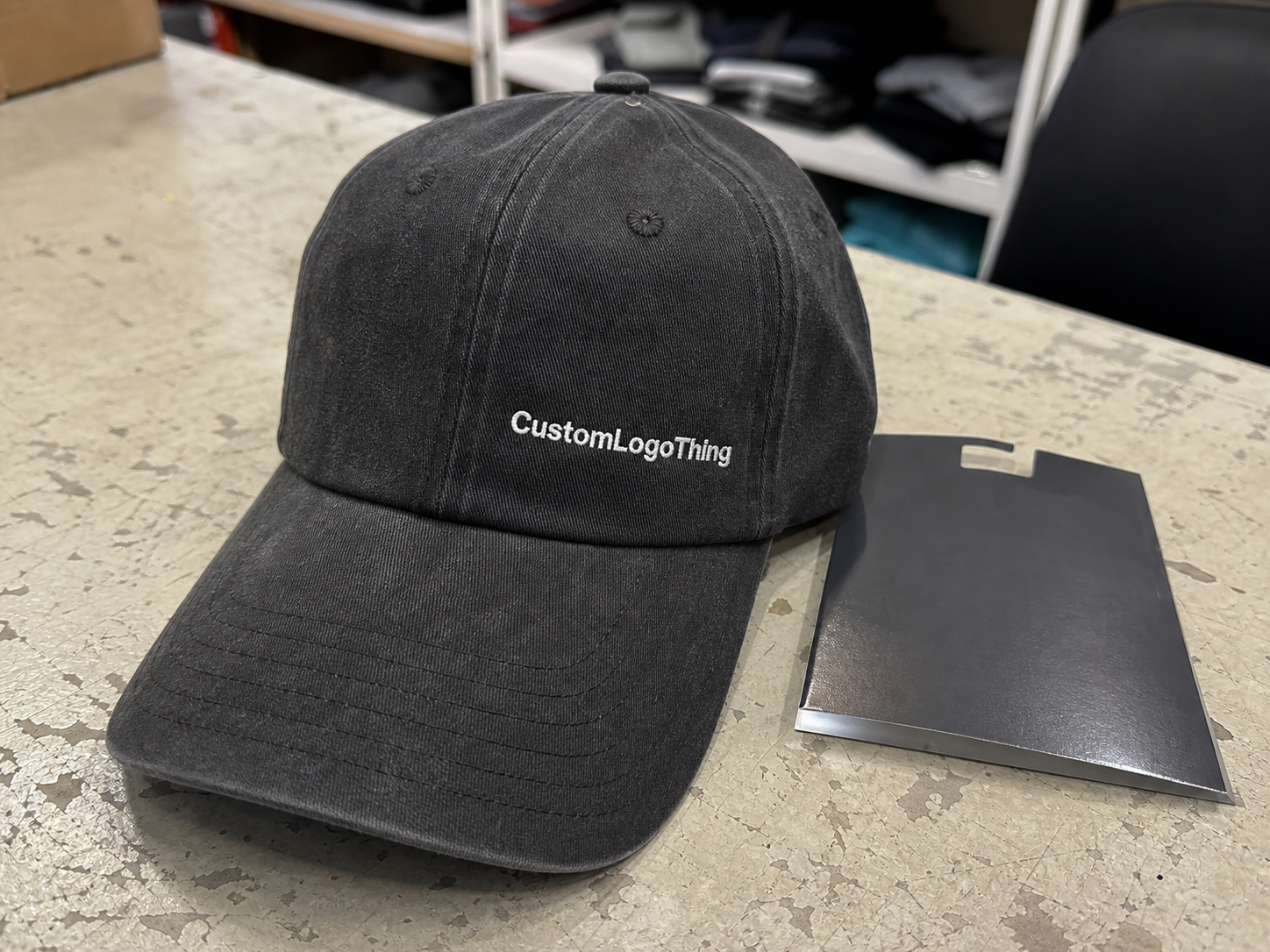 Order restaurant unstructured dad hats material sample guide