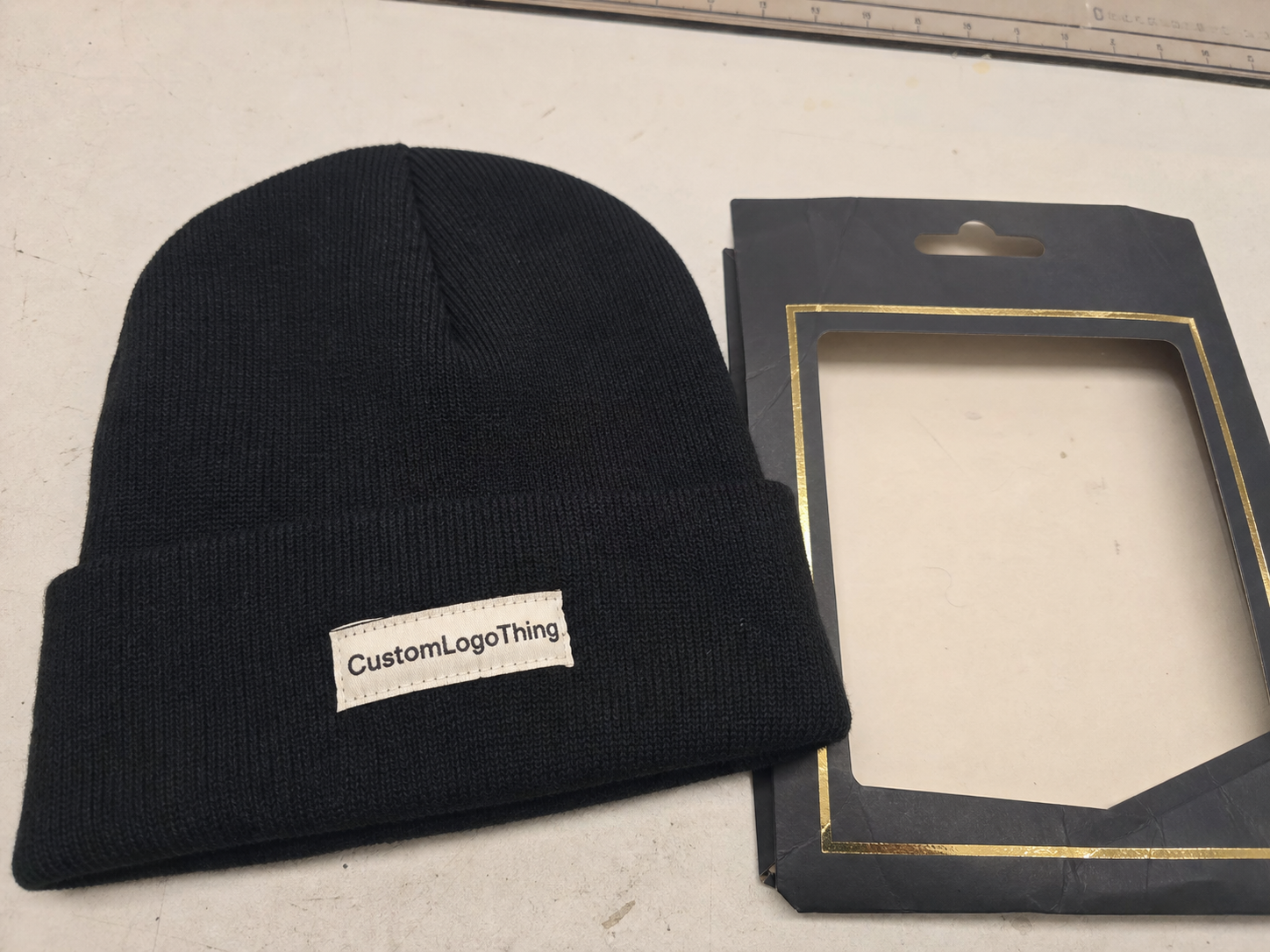 Tea Woven Label Beanies Material Sample Guide for Buyers
