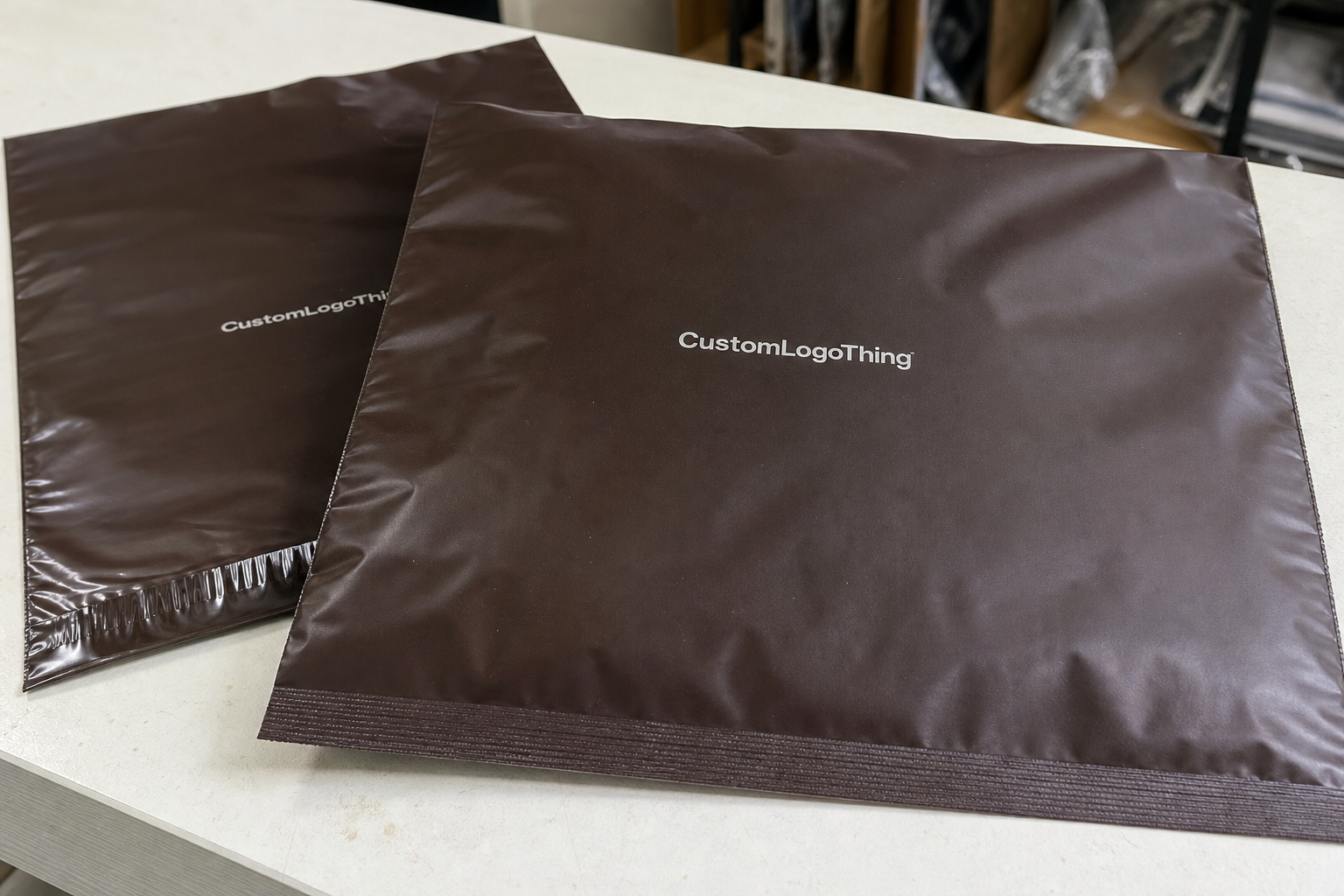 Chocolate Printed Poly Mailers Material Thickness Guide