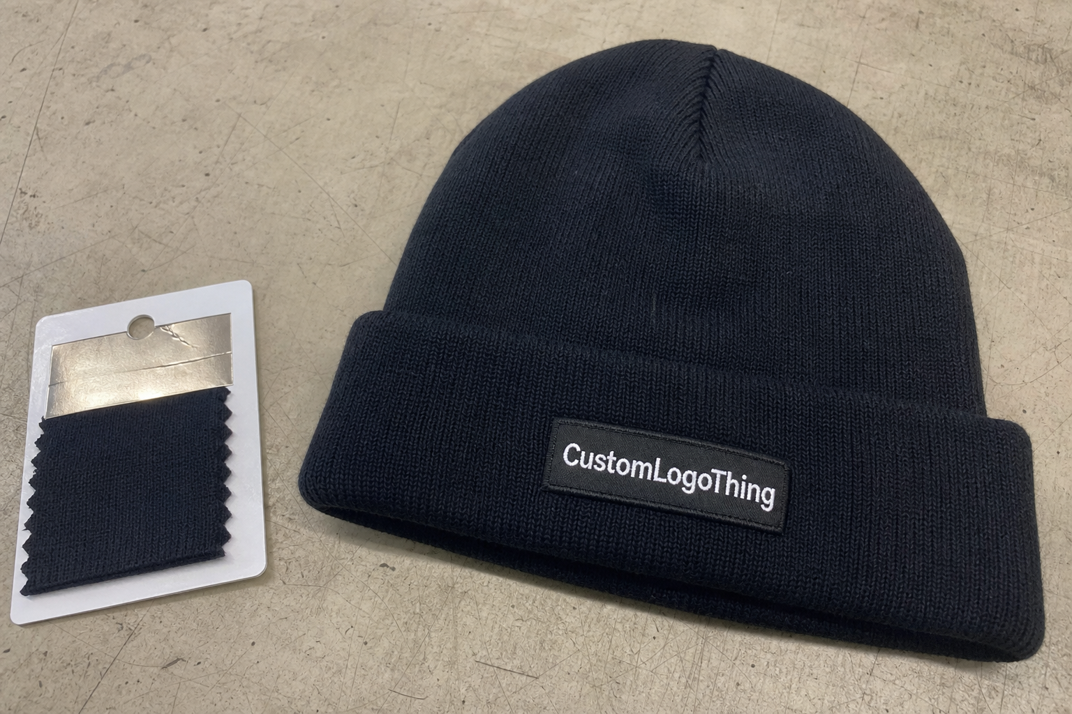 Stationery Woven Label Beanies Material Sample Guide