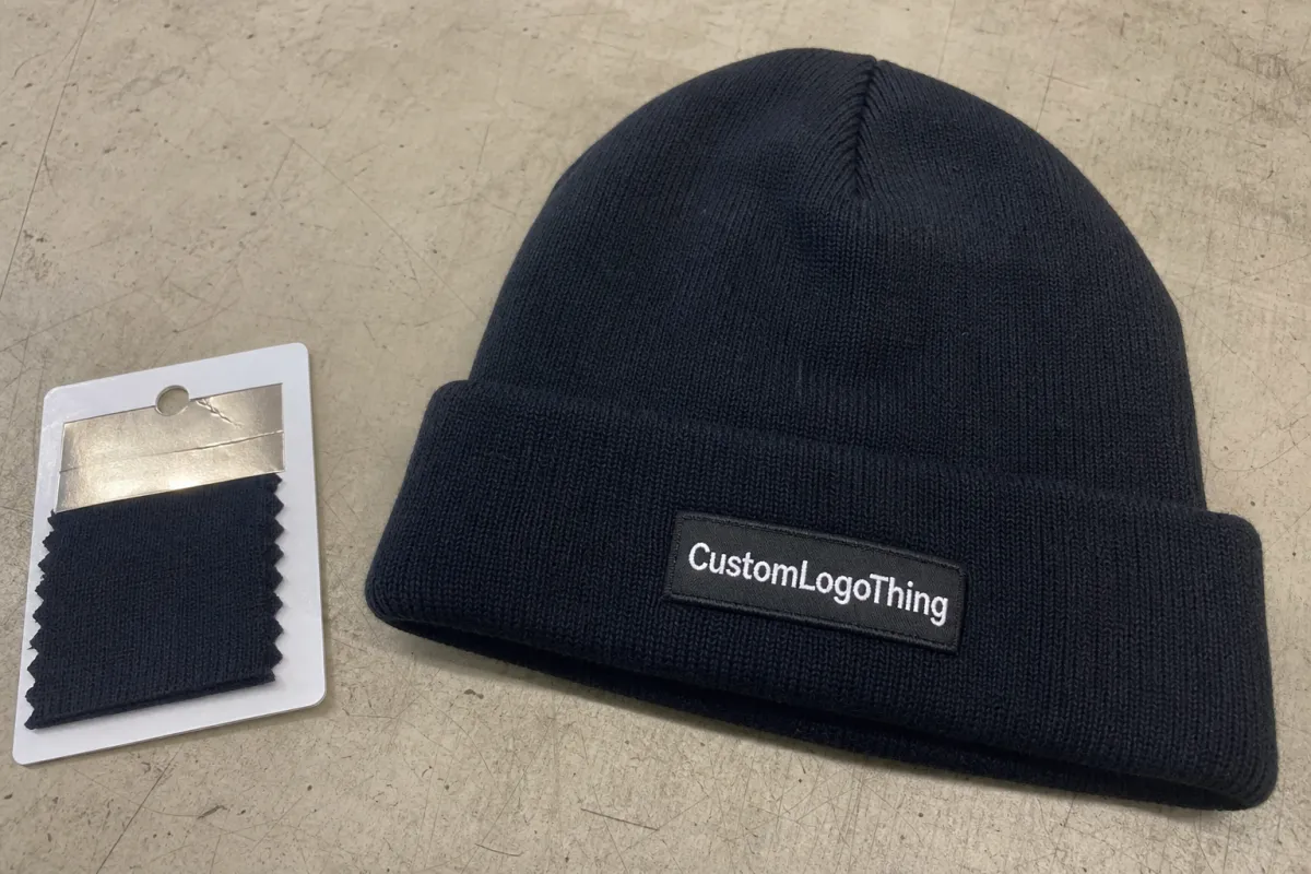 Stationery Woven Label Beanies Material Sample Guide