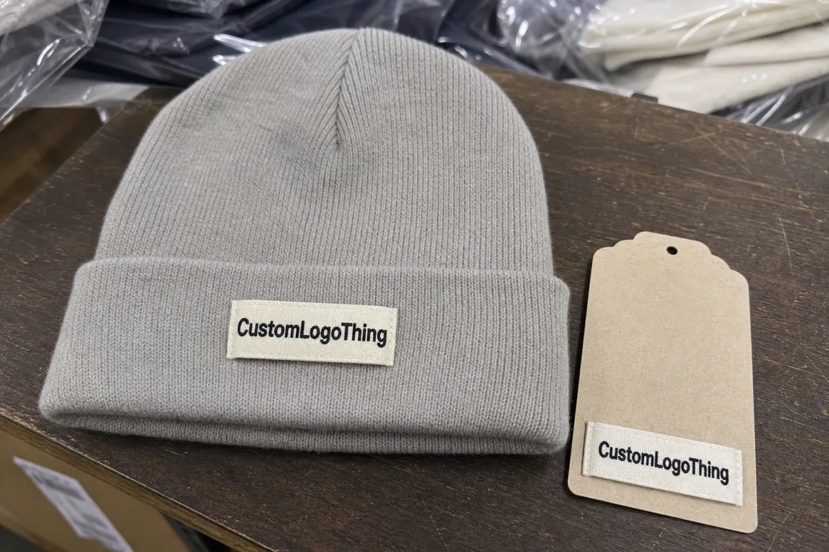 Order Stationery Embroidered Beanies Material Samples