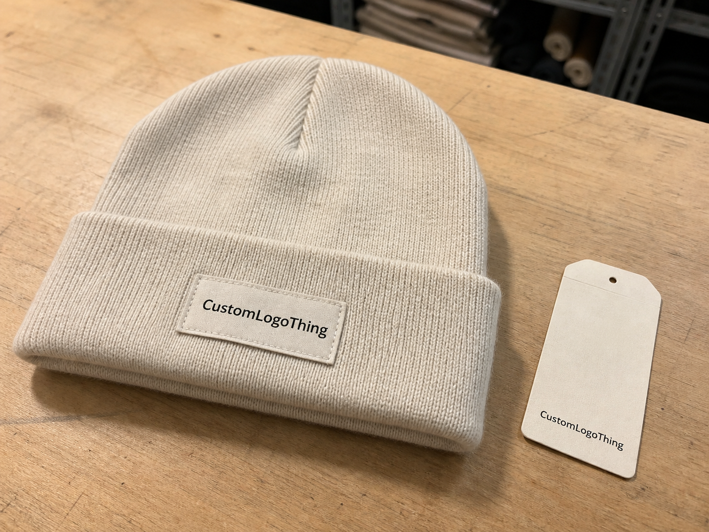 Home Fragrance Cuffed Knit Beanies Material Sample Guide