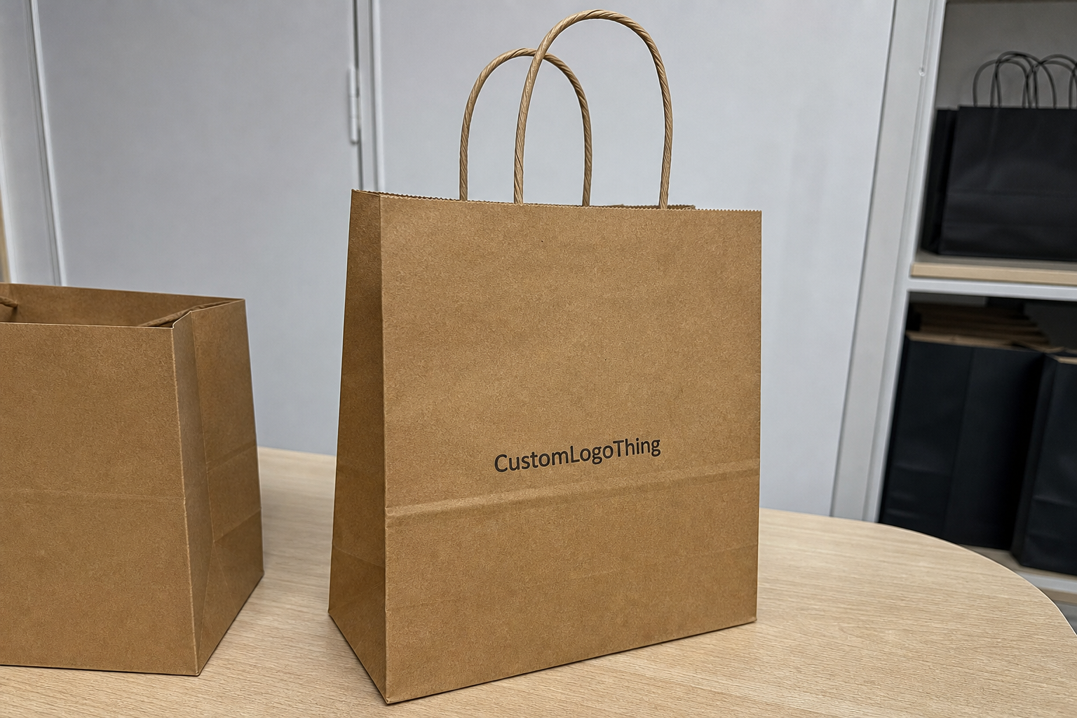 Chocolate Twisted Handle Paper Bags Unit Cost Review
