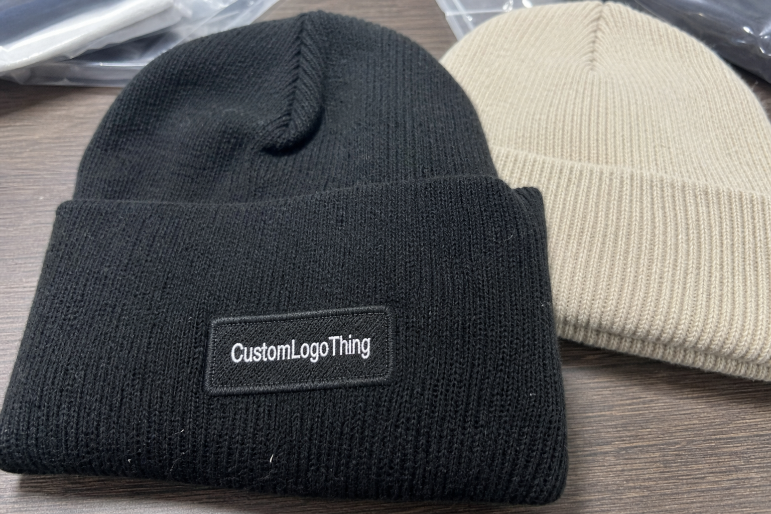 Skincare Cuffed Knit Beanies Sample Guide for Buyers